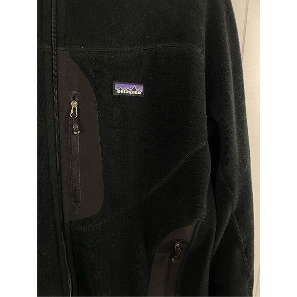 Patagonia Regulator R2 Jacket Polartec Fleece Zip Up Black Men’s L Vintage - Picture 10 of 12